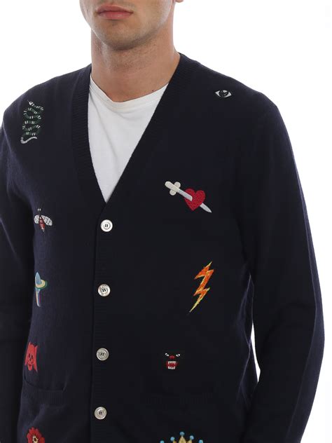 gucci embroidered cardigan|gucci cardigan sale.